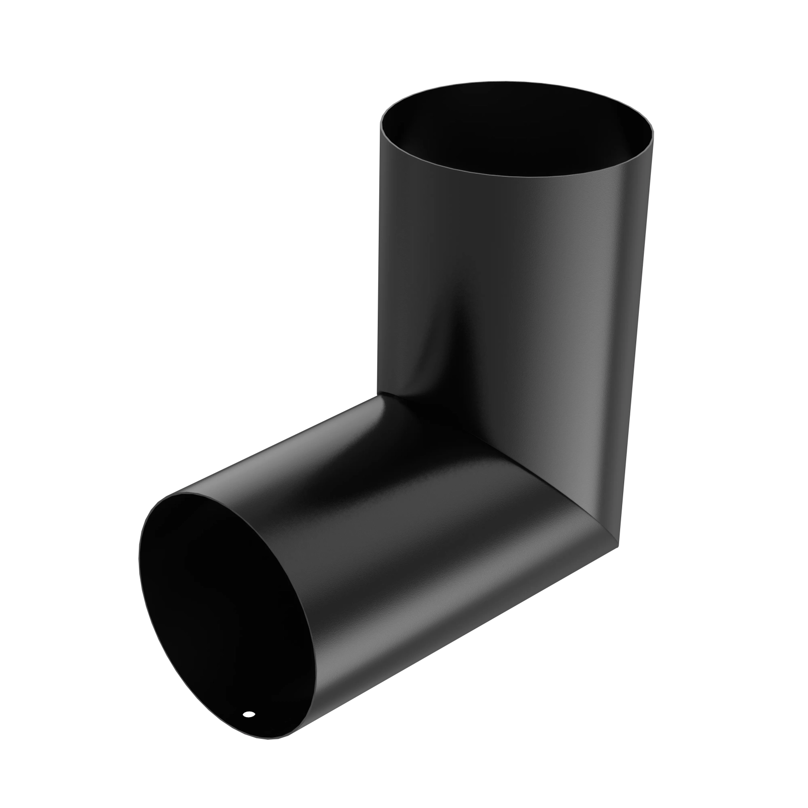 BRYZA STAL Koleno svodu na míru 100 mm černá