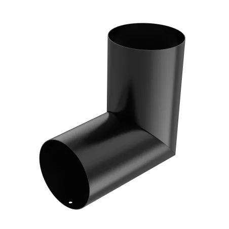 BRYZA STAL Koleno svodu na míru 100 mm černá