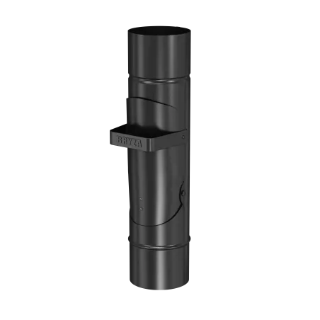 BRYZA STAL Klapka na dešťovou vodu 100 mm černá