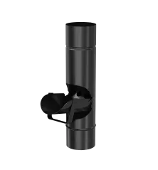 BRYZA STAL Čistiaci otvor 100 mm čierny