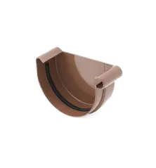 BRYZA PVC koncovka žlabu pravá  100 mm hnědá (RAL 8017)