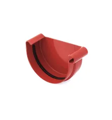 BRYZA PVC koncovka žlabu pravá  100 mm červená (RAL 3011)