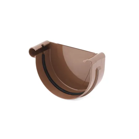BRYZA PVC koncovka ľavá 100 mm hnedá