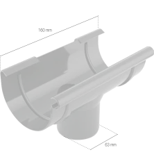 BRYZA PVC kotlík 75/63 mm cihlově červená (RAL 8004)