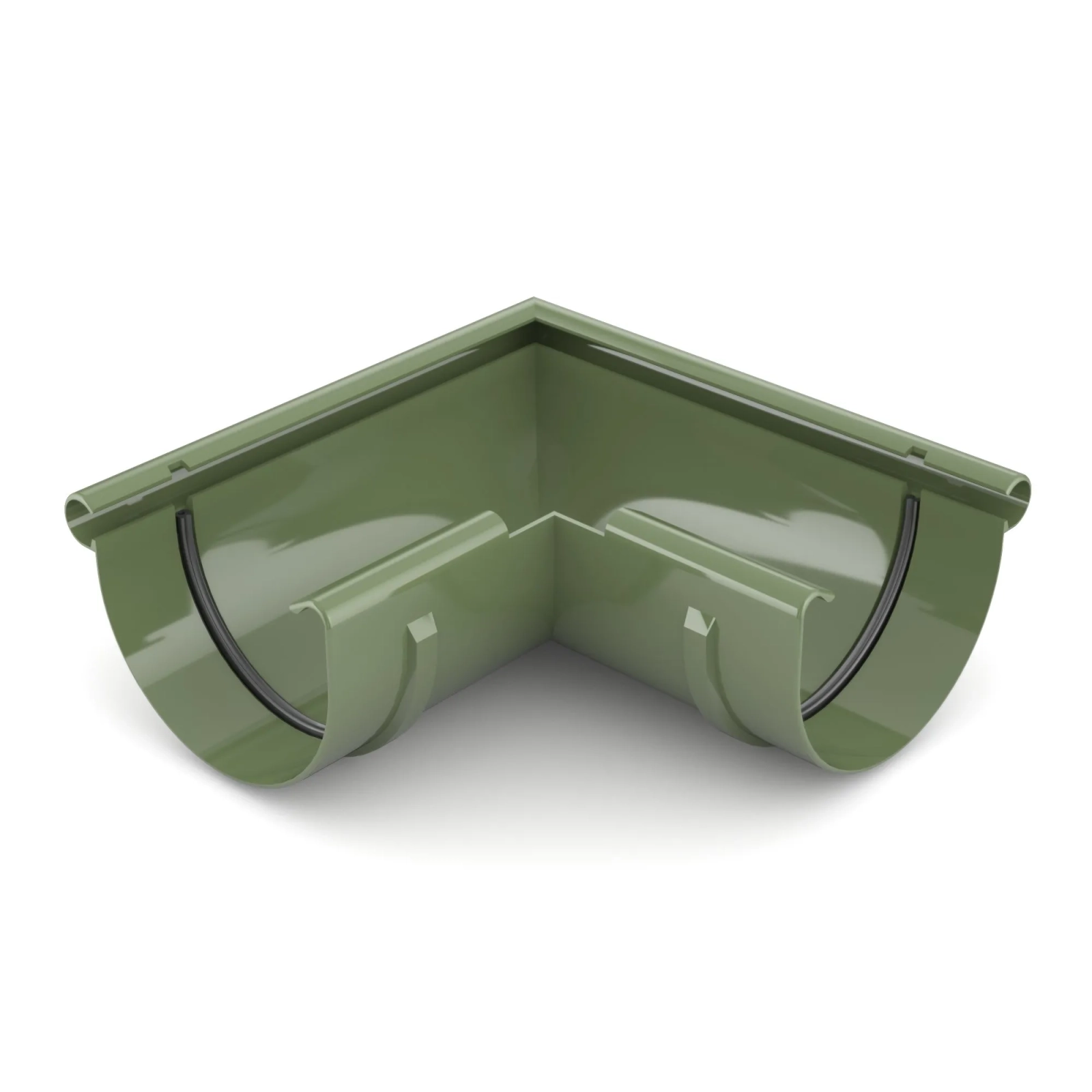 BRYZA PVC vnější roh 90° 75 mm zelená (RAL 6020)