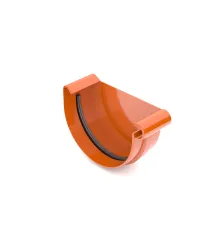 BRYZA PVC koncovka žlabu pravá 75 mm cihlově červená (RAL 8004)