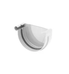 BRYZA PVC koncovka ľavá 75 mm biela