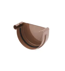 BRYZA PVC koncovka ľavá 75 mm hnedá