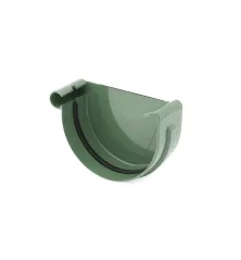 BRYZA PVC koncovka žlabu levá 75 mm zelená (RAL 6020)