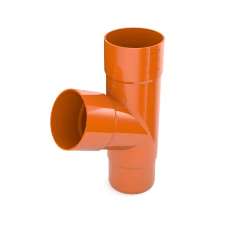 BRYZA PVC T-rúra 63/63/63 mm tehlová