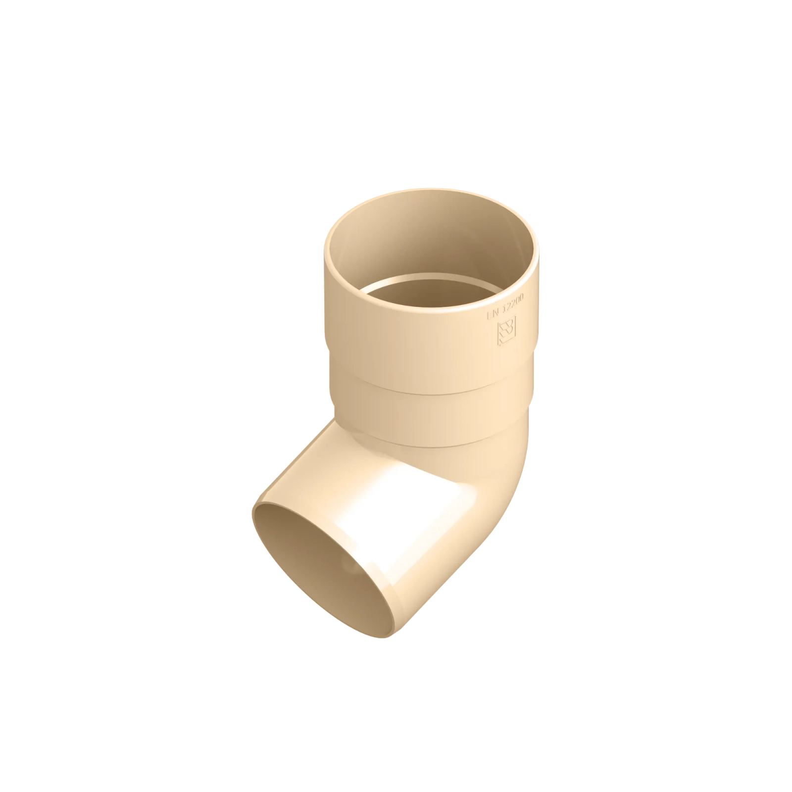 Koleno 80 mm béžové