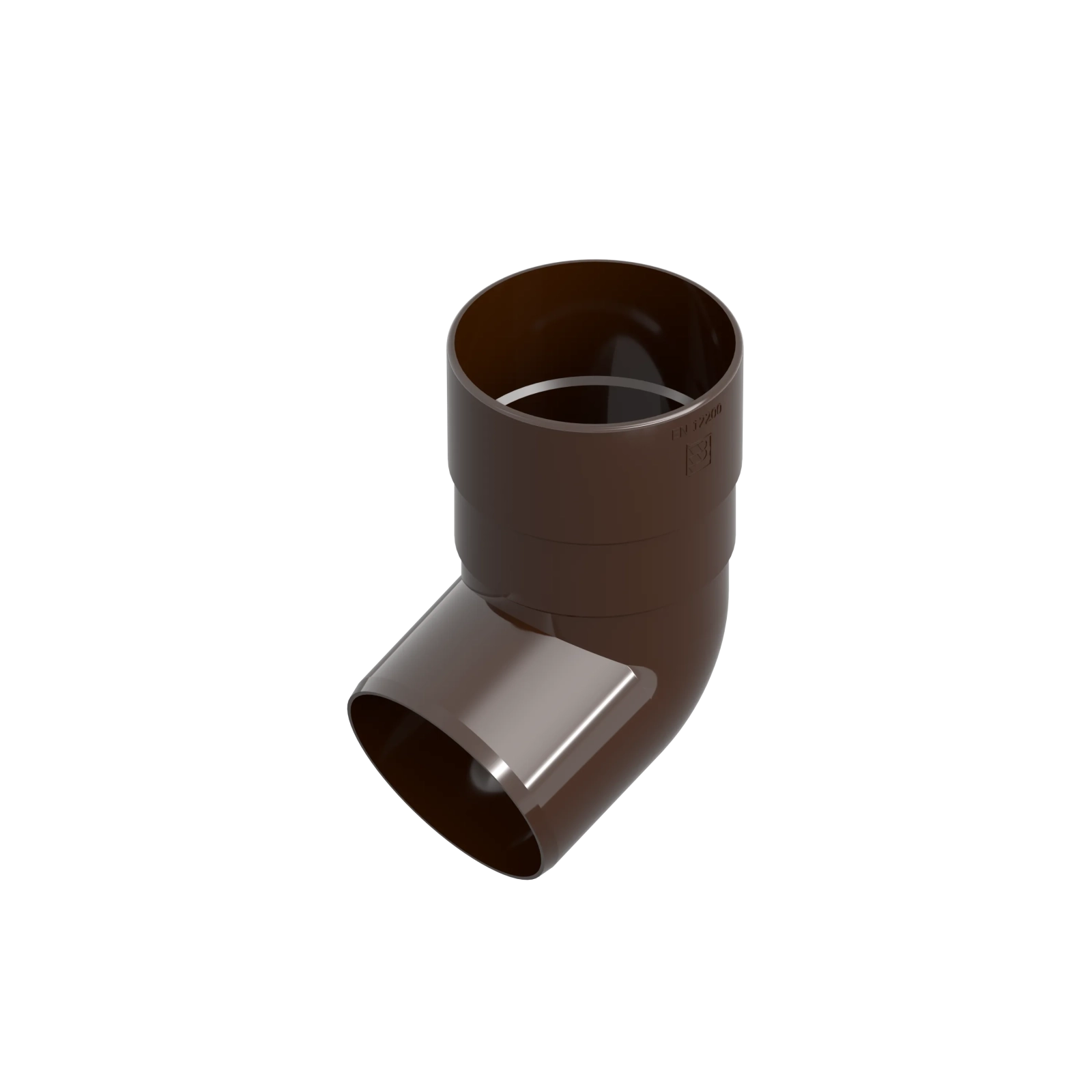 Koleno 80 mm hnědé