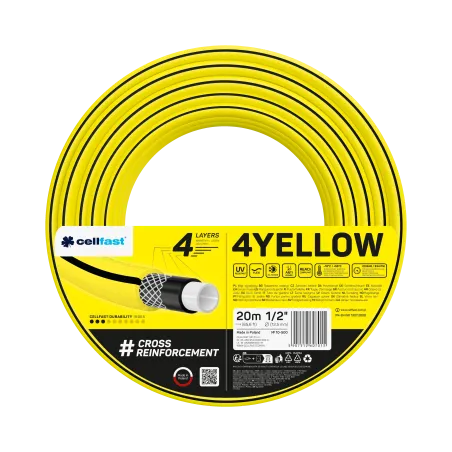 Čtyřvrstvá zahradní hadice 4Yellow