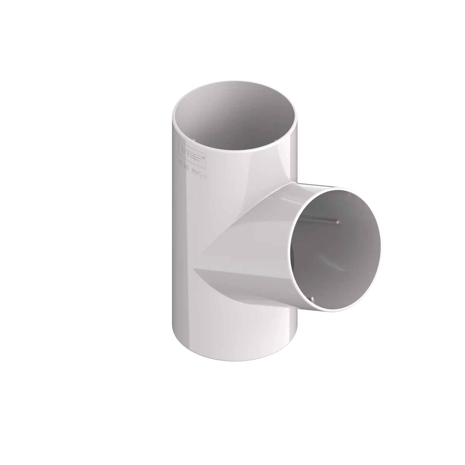 T-trubka 120 mm / 80 mm šedá