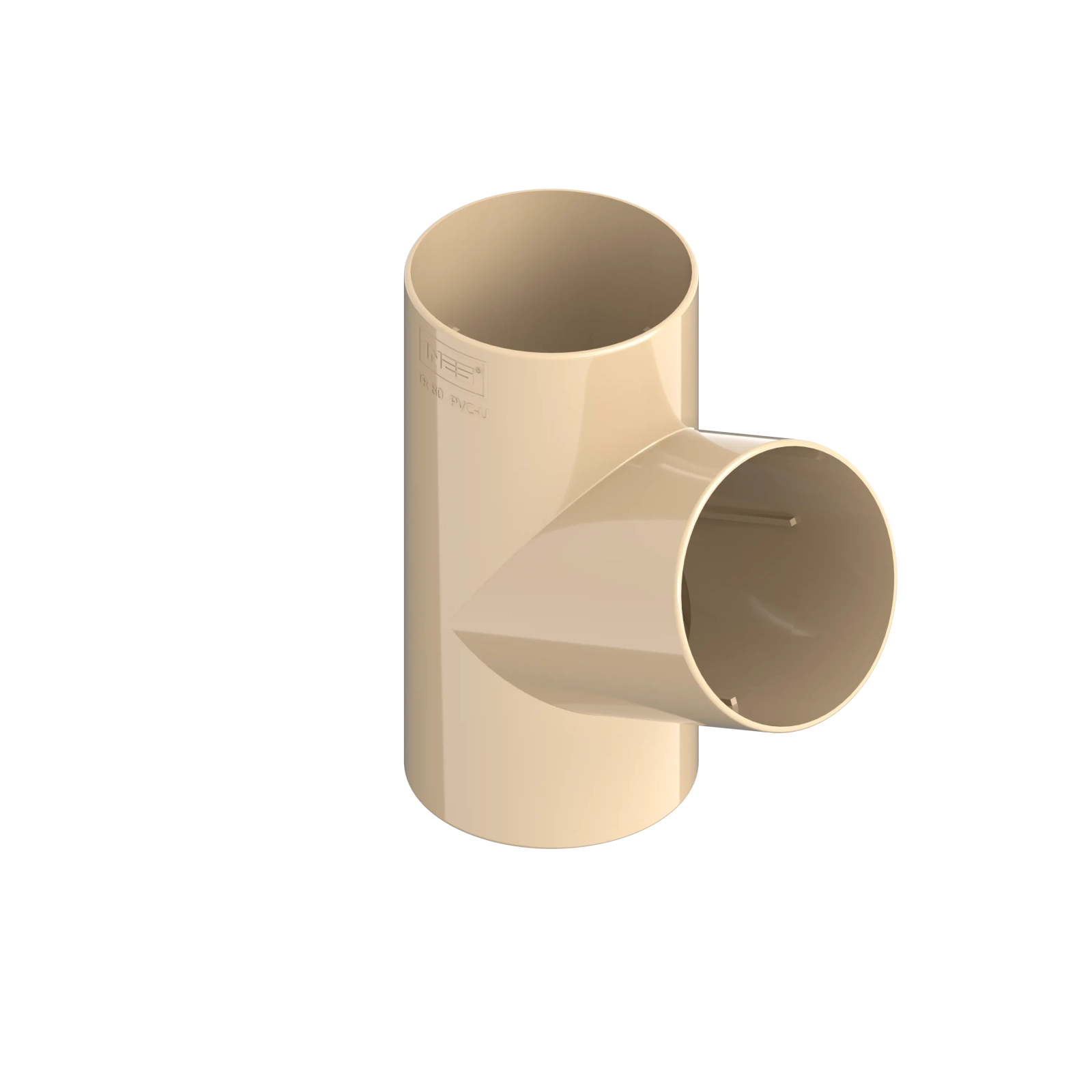 T-trubka 120 mm / 80 mm béžová