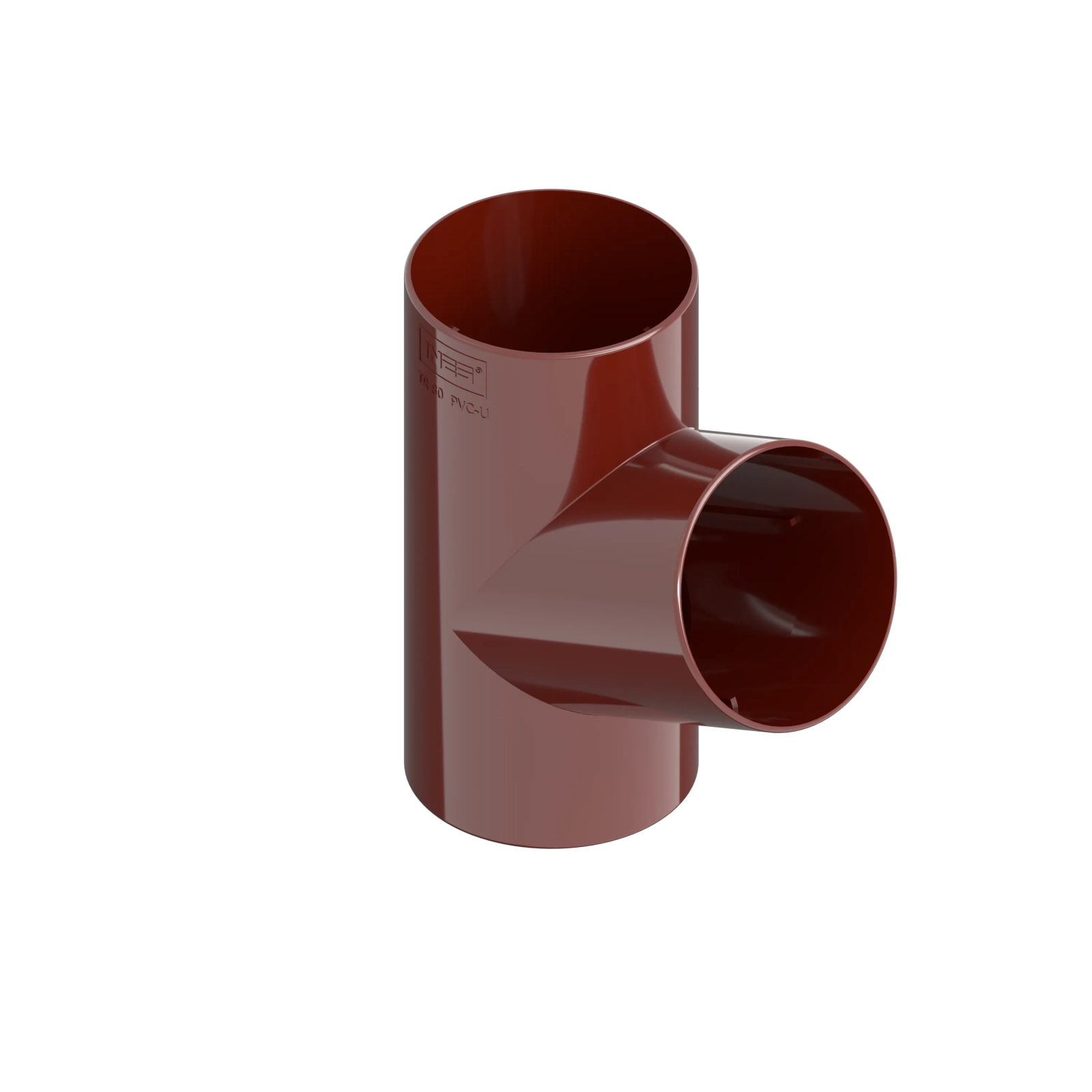 T-trubka 120 mm / 80 mm červená