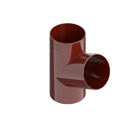 T-trubka 120 mm / 80 mm červená