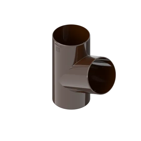 T-trubka 120 mm / 80 mm hnědá