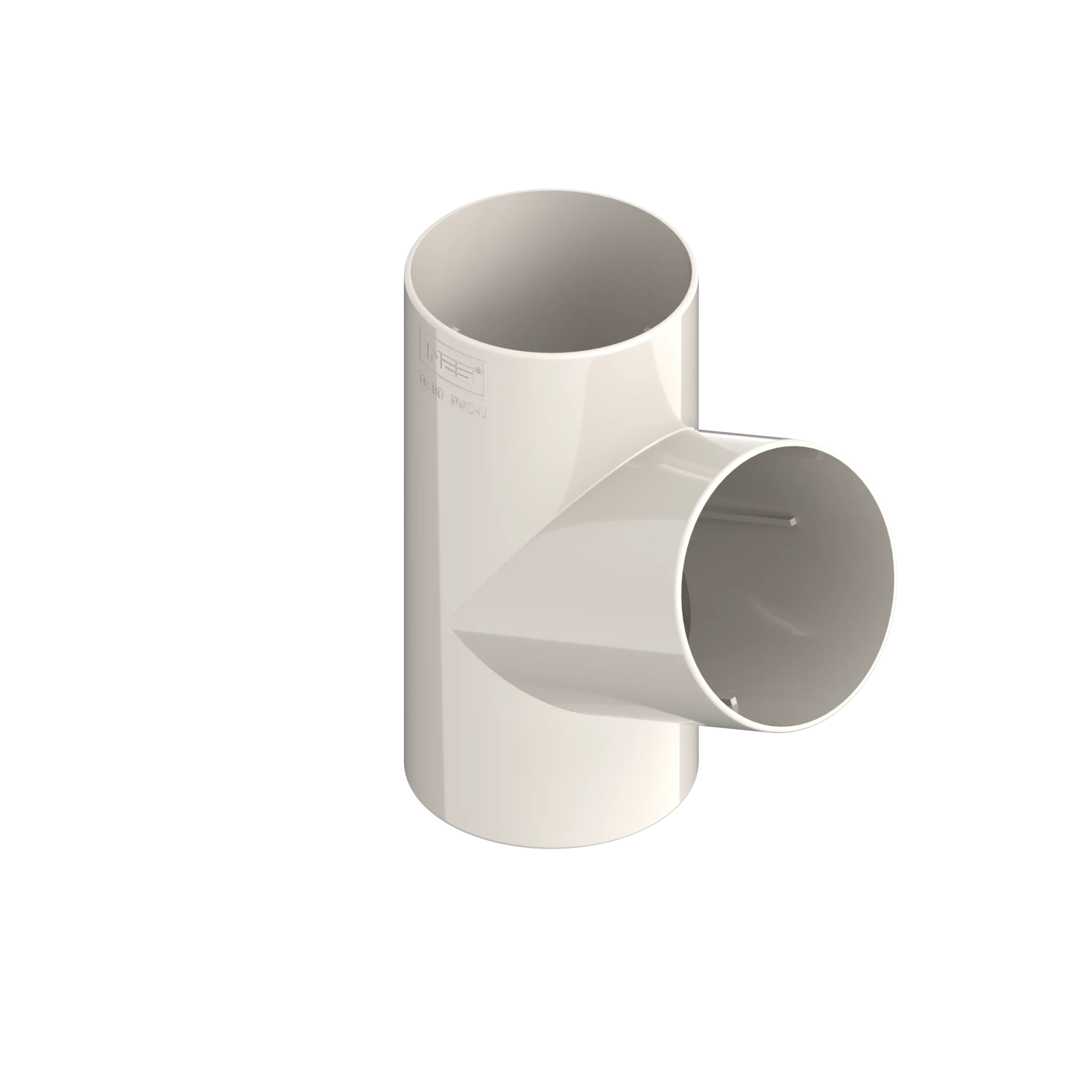 T-trubka 120 mm / 80 mm bílá