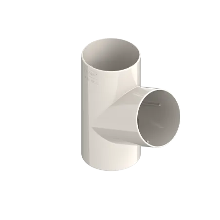 T-trubka 120 mm / 80 mm bílá