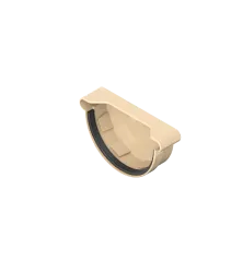 Koncový uzávěr pravý 120 mm béžový
