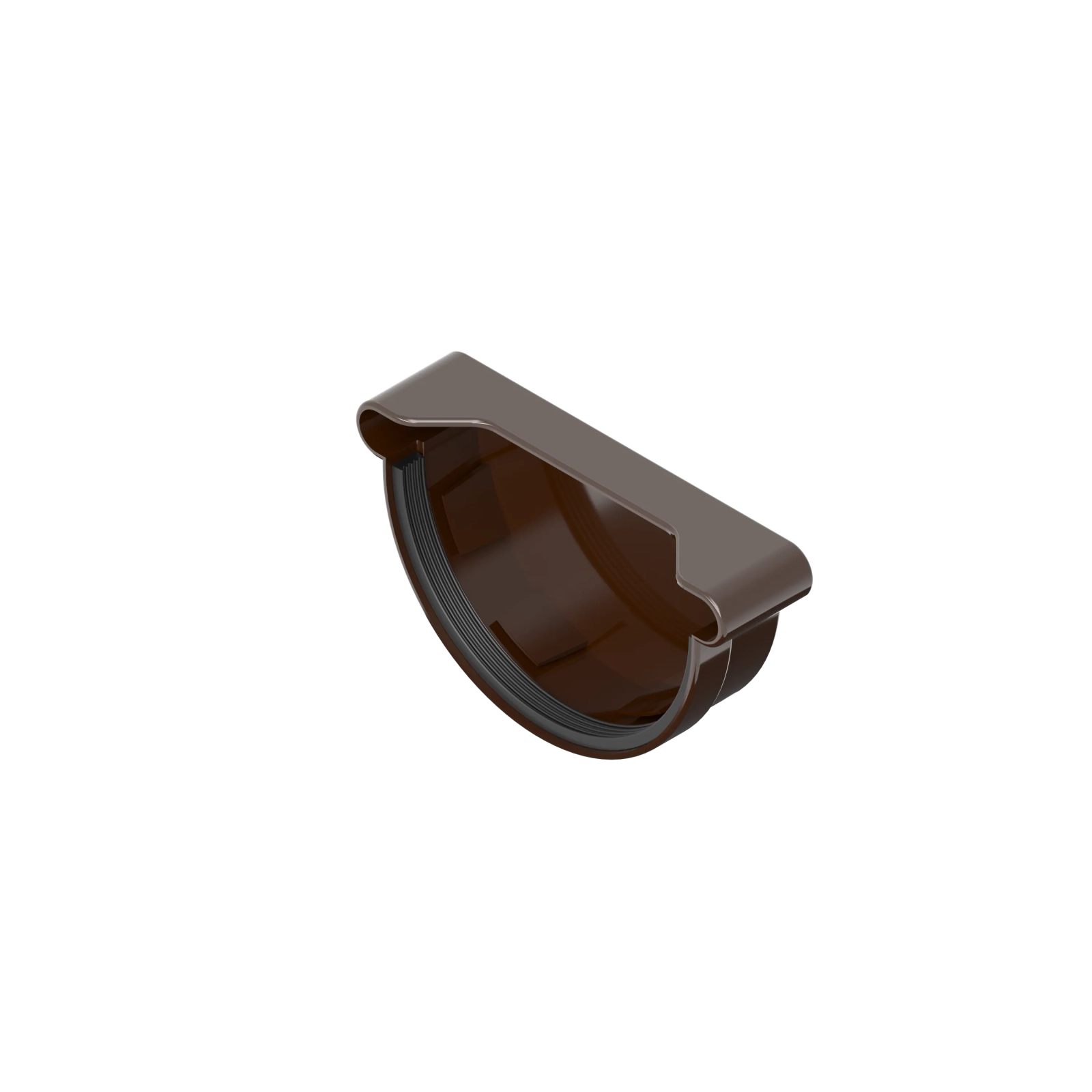 Koncovka pravá 120 mm hnědá