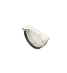 Koncovka pravá 120 mm bílá