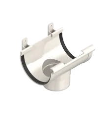 Odtokový žlab 120 mm / 80 mm bílý