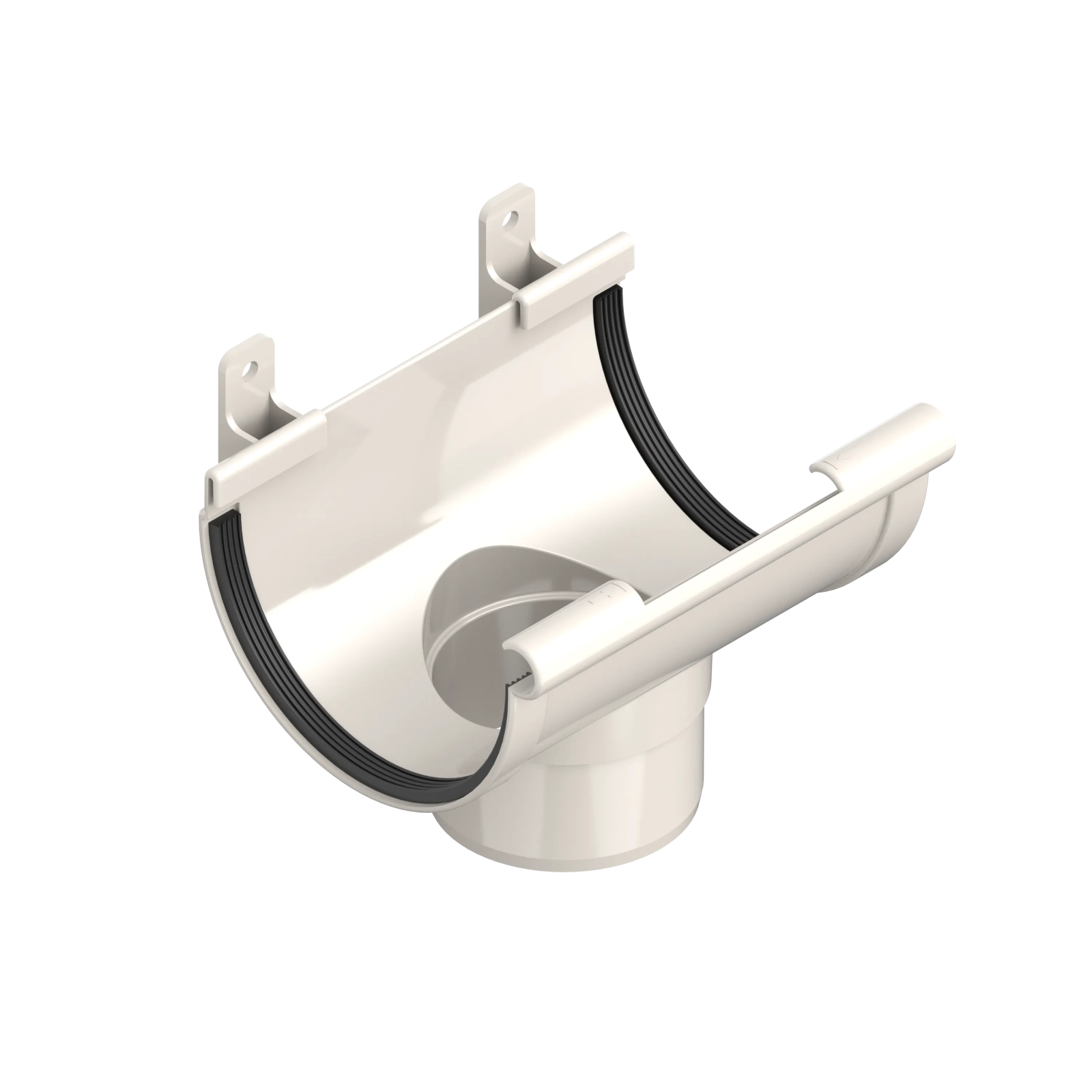 Odtokový žlab 120 mm / 80 mm bílý