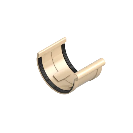 Žlabový spoj 120 mm béžový