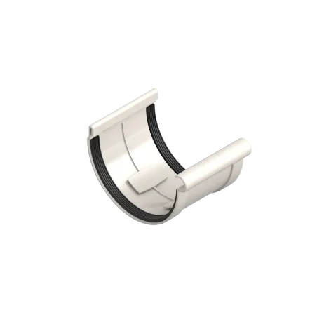 Žlabový spoj 120 mm bílý