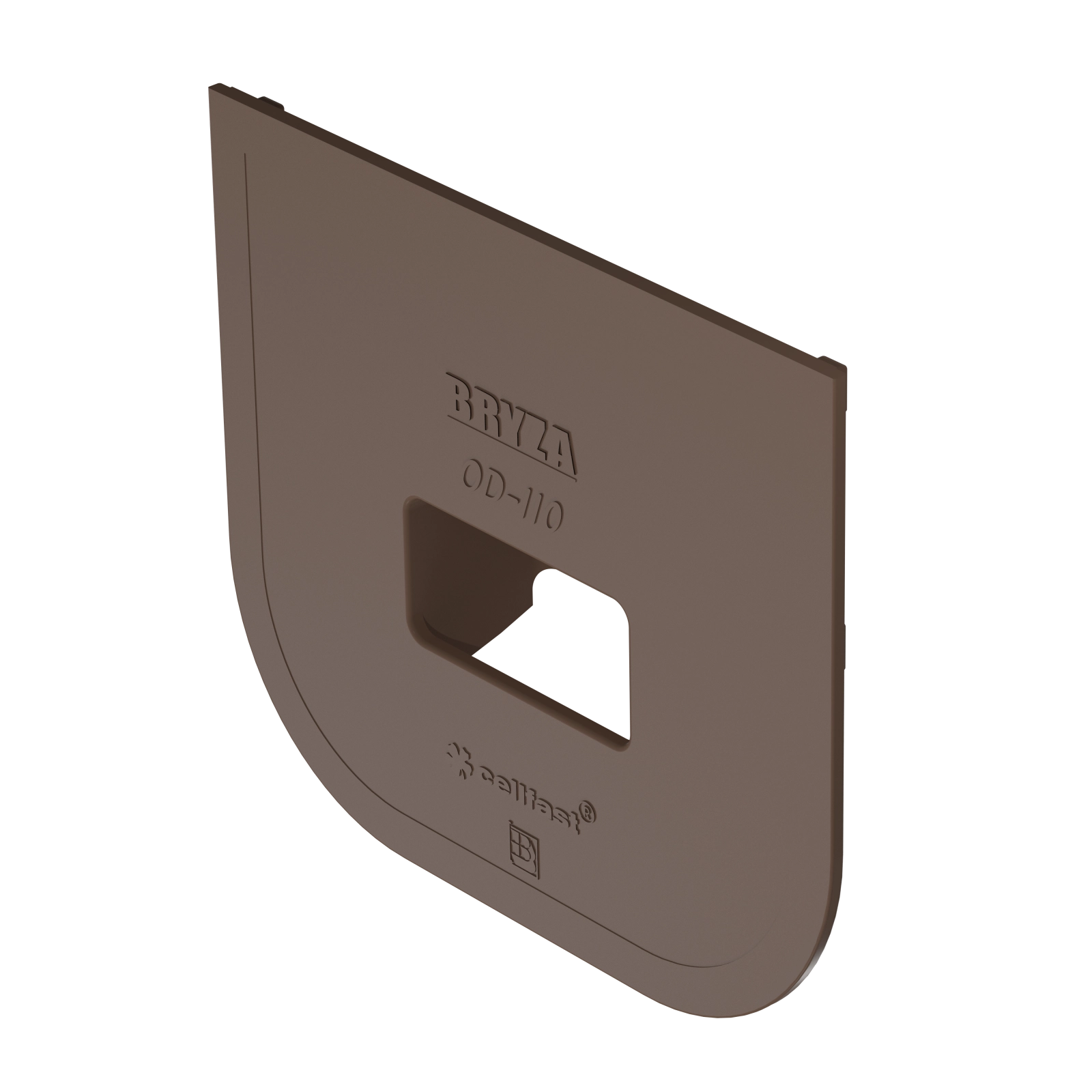 BRYZA PVC klapka pro Geiger 110 mm hnědá (RAL 8017)