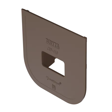 BRYZA PVC klapka pro Geiger 110 mm hnědá (RAL 8017)