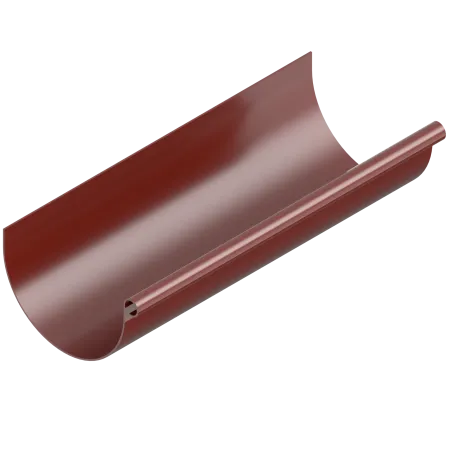 Střešní žlab 120 mm / 4 m červený