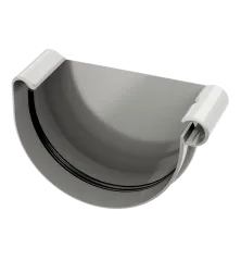 Koncový uzávěr pravý 150 mm šedý