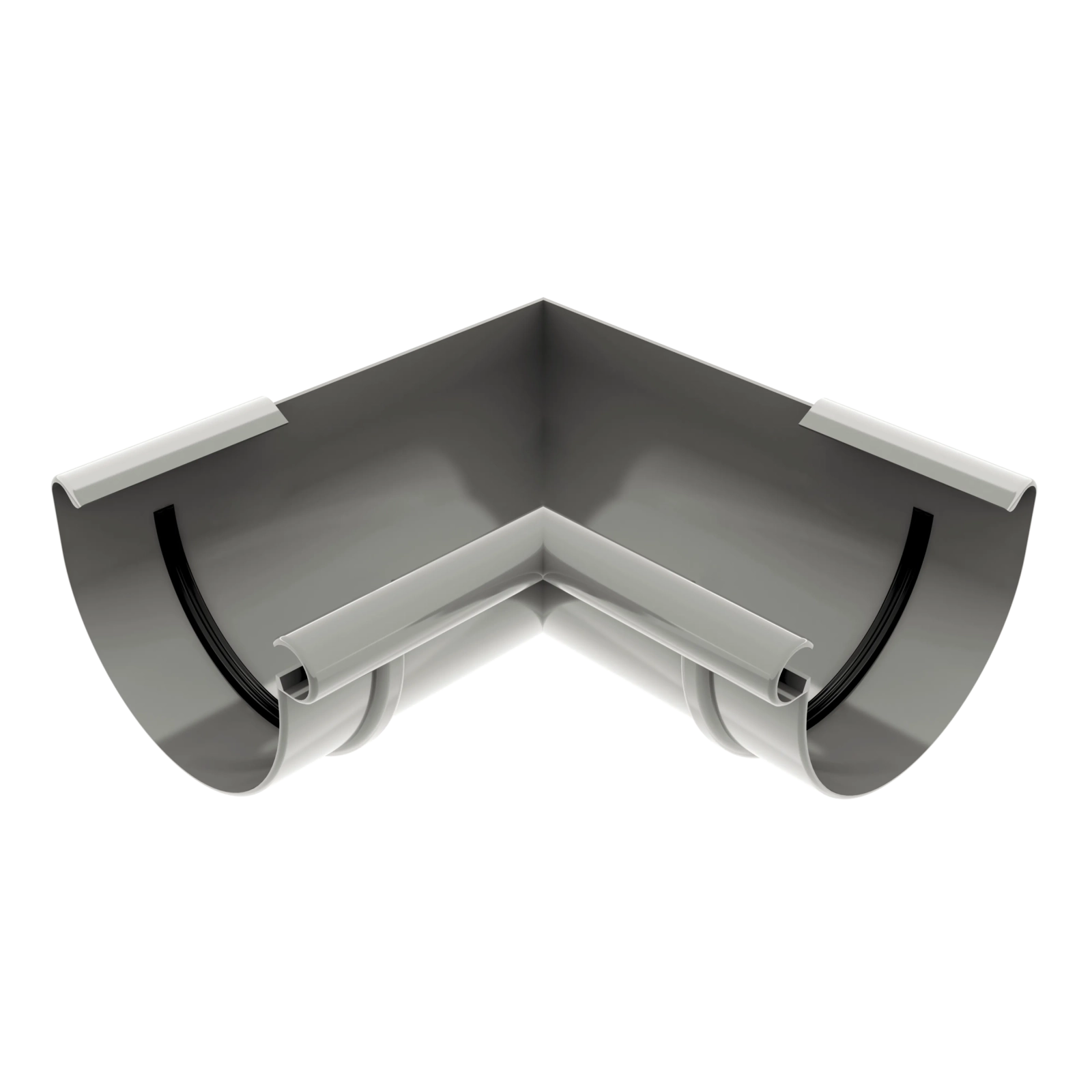 Vnější roh 150 mm šedý