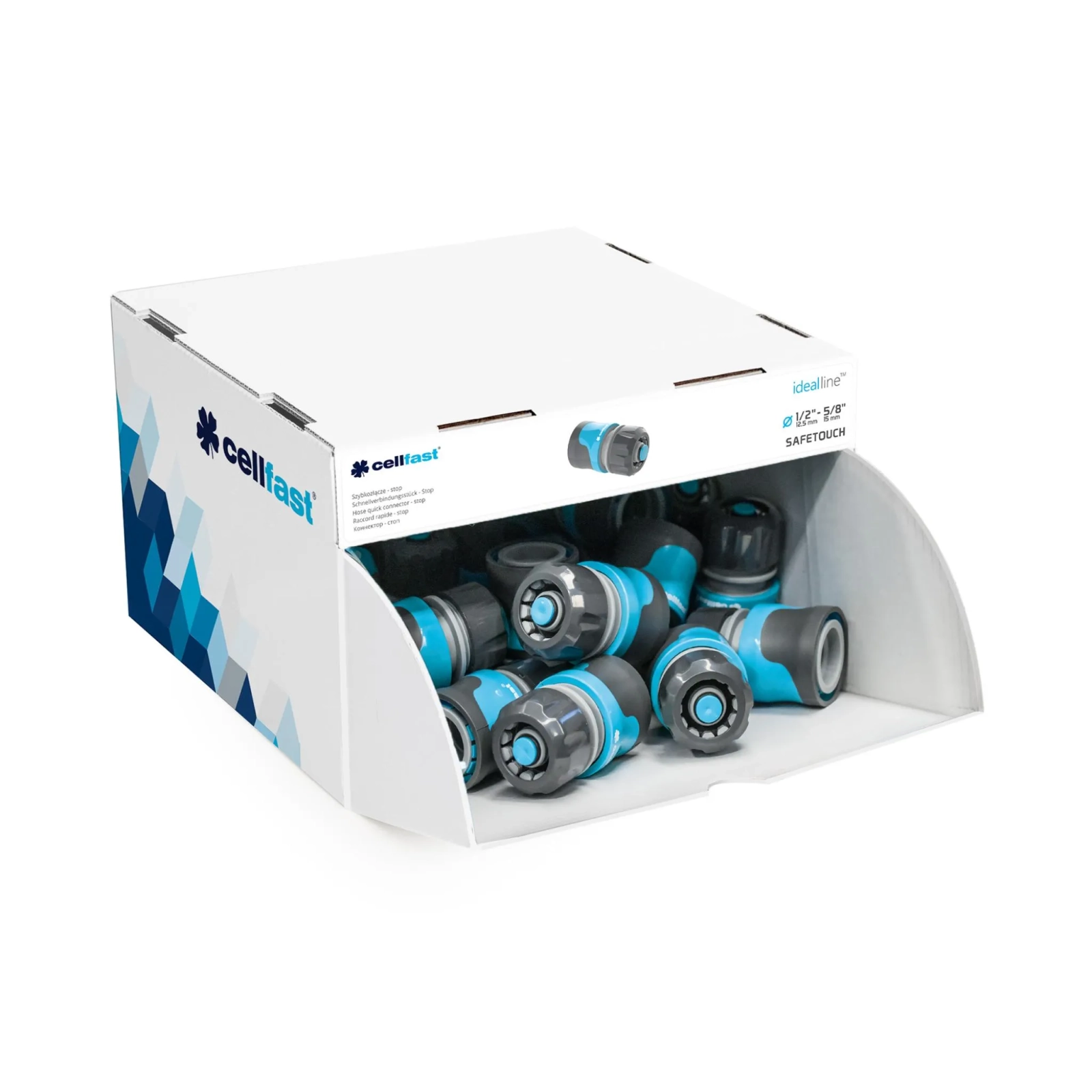 Hadicová rychlospojka - zarážka SAFETOUCH CELLPRO 1/2„ - 5/8“