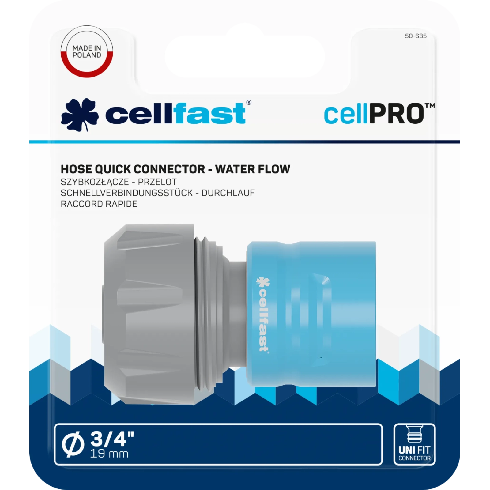 Rychlospojka – průchozí (ABS/PC) CELLPRO™ 3/4"