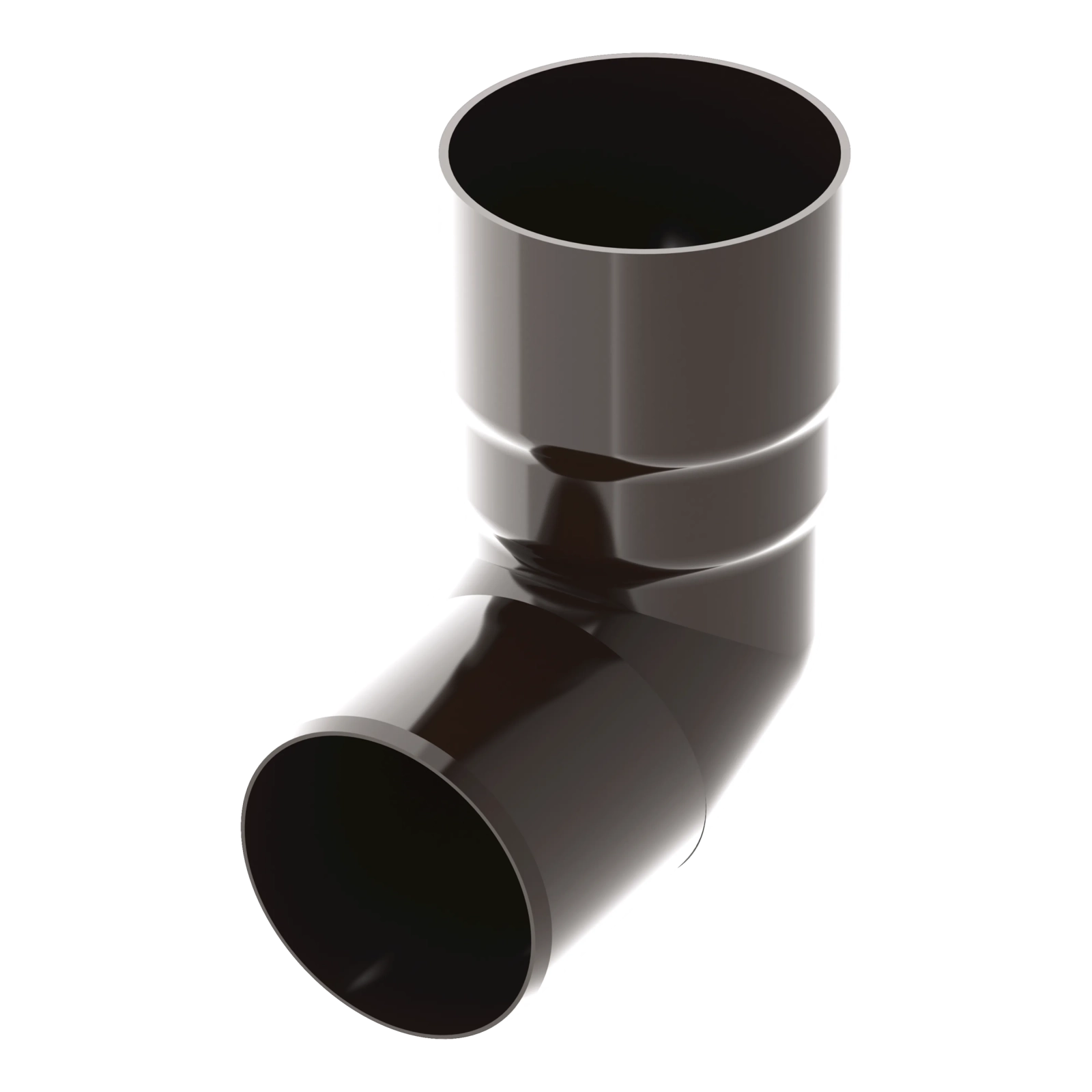 Koleno libovolný úhel 110 mm hnědý