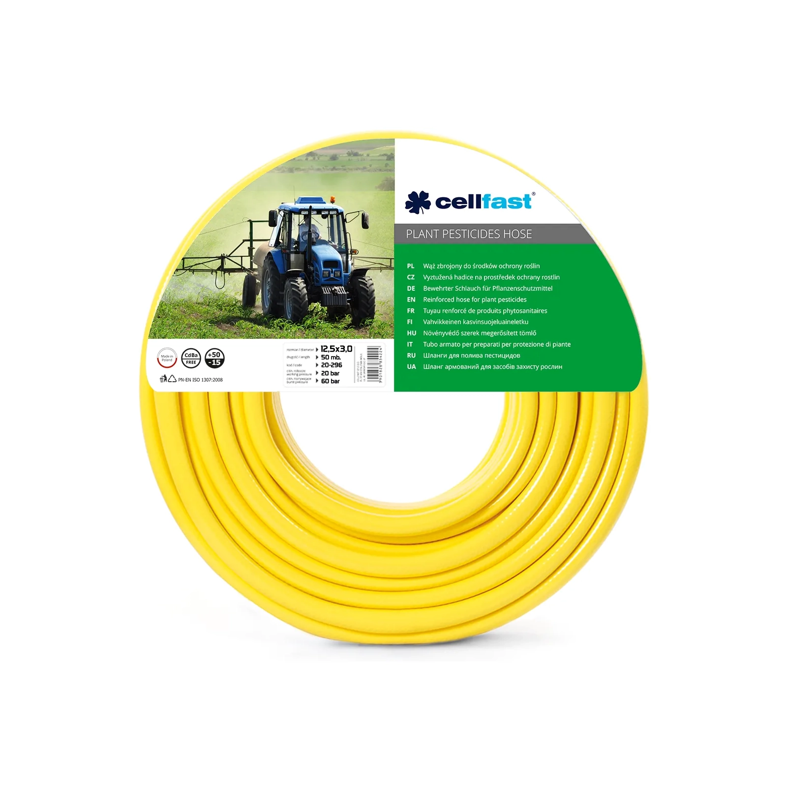 Vystužená hadica na pesticídy na rastliny