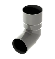 Koleno libovolný úhel 90 mm šedé