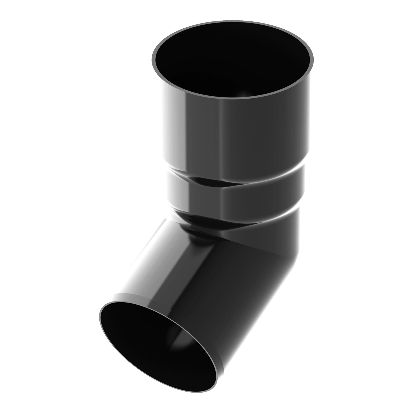 Koleno 90 mm černé