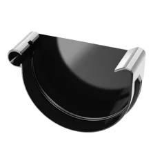 Koncový uzávěr levý 125 mm černý