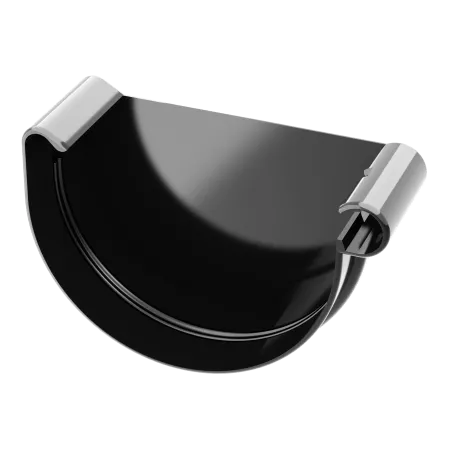 Koncovka pravá 125 mm černá