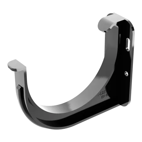 Žlabový závěs 125 mm černý