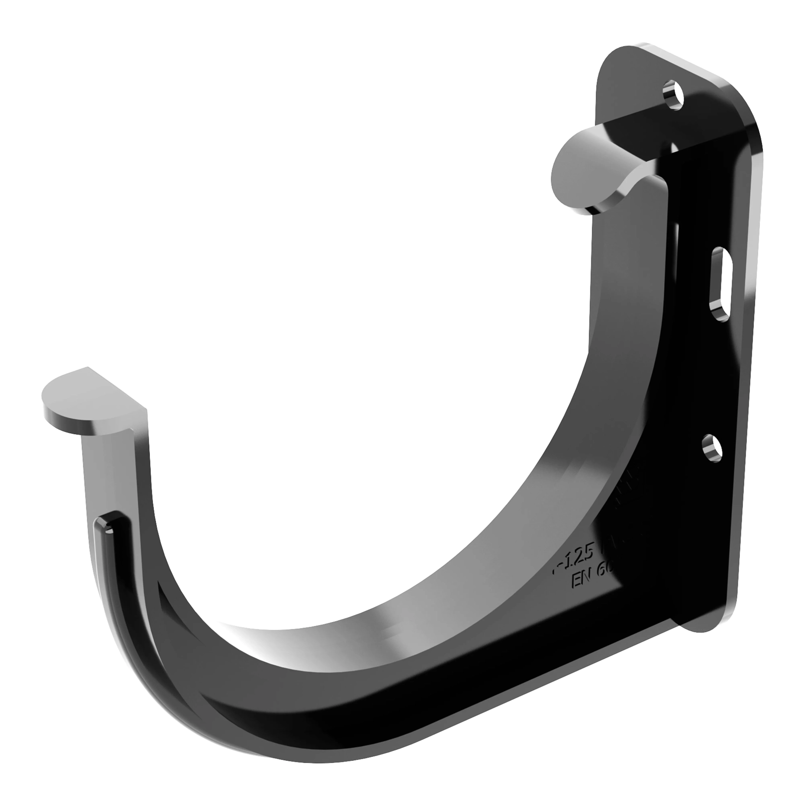 Okapový závěs 125 mm černý