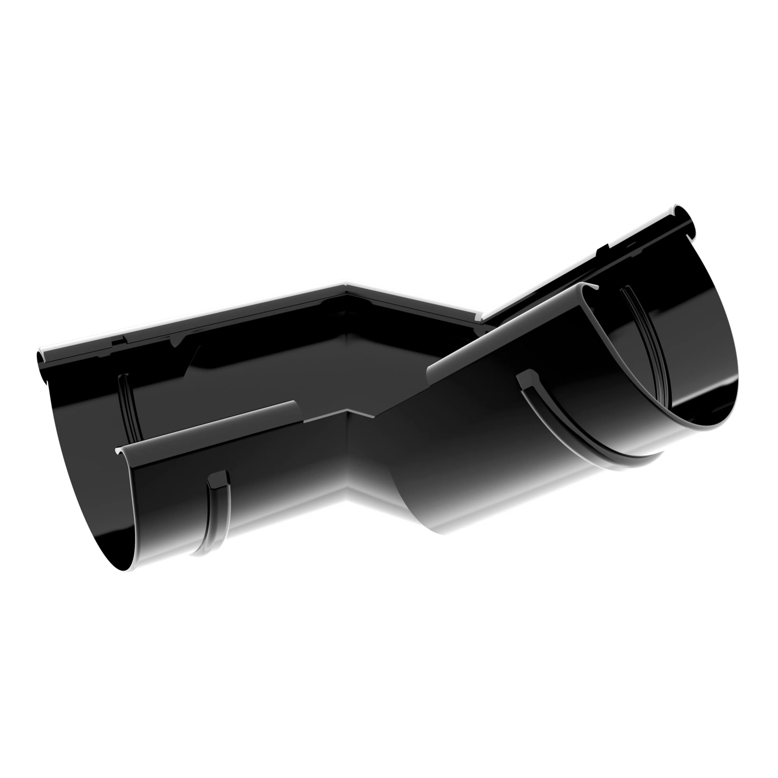 Vnější roh (dodatečný sklon) 125 mm černý