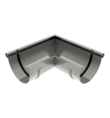 Vnější roh 125 mm šedý