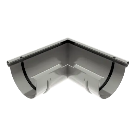 Vnější roh 125 mm šedý