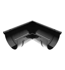 Vnější roh 125 mm černý